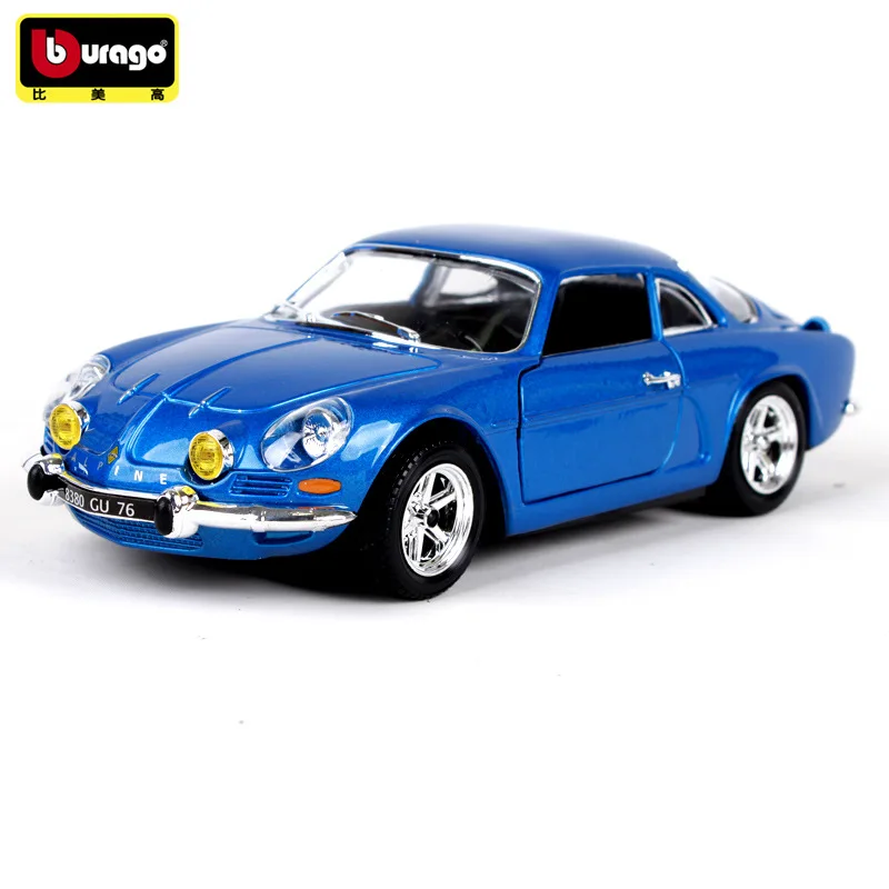 Bburago 1:24 1971 Alpine simulation alloy car model crafts decoration collection toy tools gift