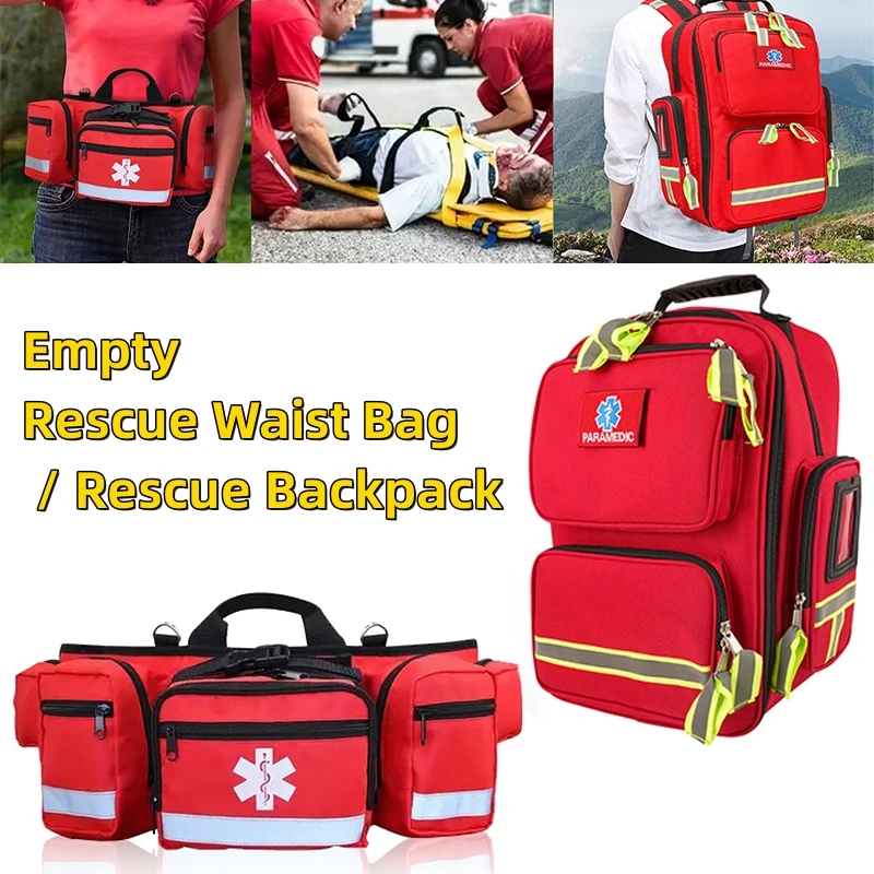 Disaster Relief Bag First Aid Kit Emergency Rescue Backpack/Waist Bag Large Capacity Classified Storage Survival Kits Bag