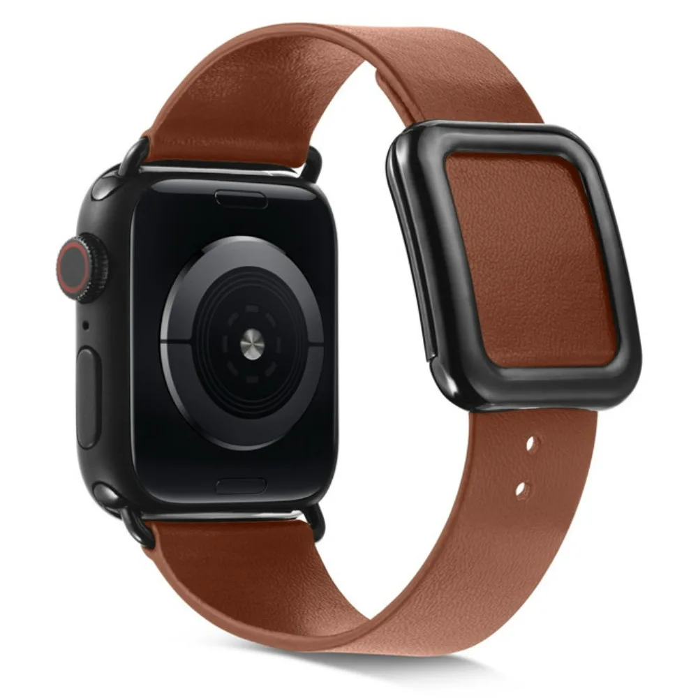 

Leather Strap for Apple Watch Band 44mm 40mm 45mm 41mm 42mm 38mm 49mm Magnetic buckle wristband iWatch Series Ultra 8 7 6 5 3 SE