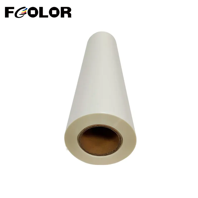 Fcolor DTF Transfer Film Roll 60cm*100m Hot Peel A1 DTF Film Roll for Epson L1800 XP600 DTF Printer for DIY T-shirt Printing