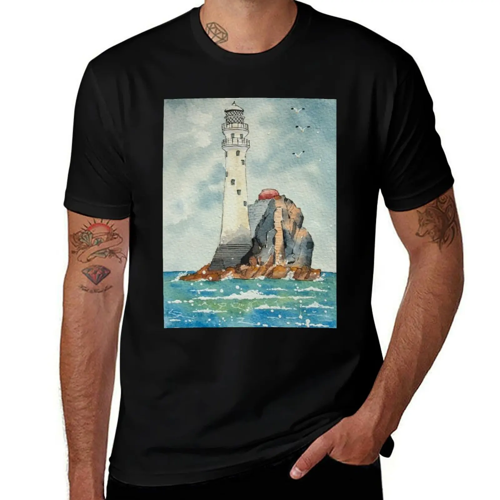 

Fastnet Lighthouse. T-Shirt Plus Size Lightweight Top