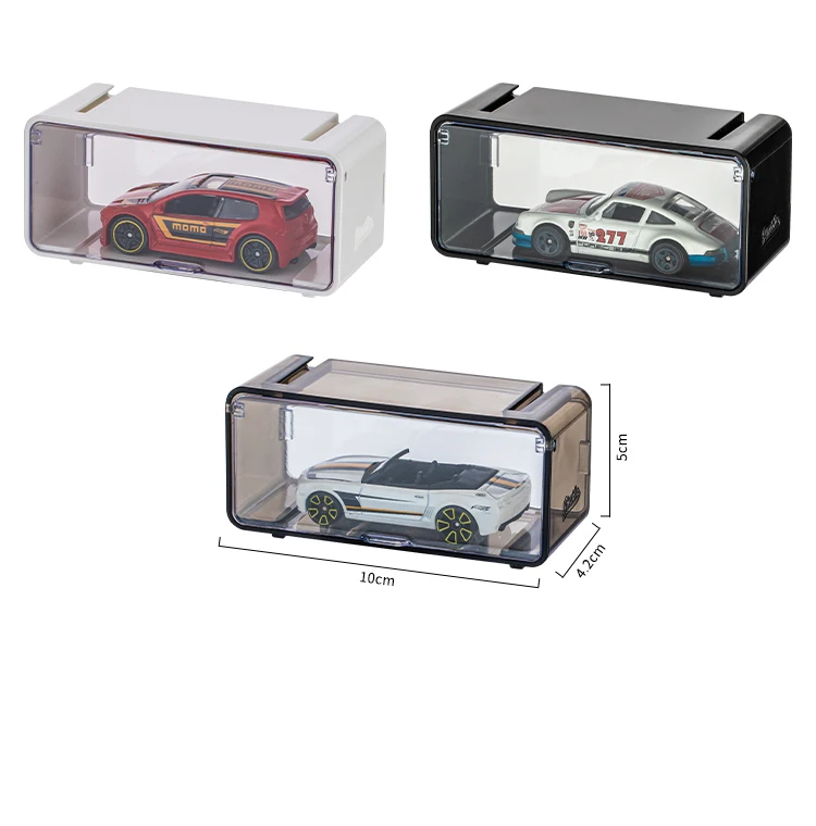 Boîte de présentation en acrylique pour Hot Wheels, voiture moulée sous pression, boîte de rangement pour véhicules, conteneur pour enfants, jouets