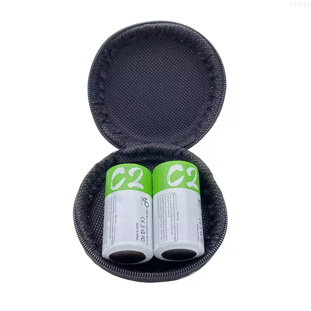 4PCS 1.5V LR14 C Size 5000mWh Lithium Battery Type-C Ultra-Fast Charging Rechargeable Battery for Flashlight Gas Cooker Radio