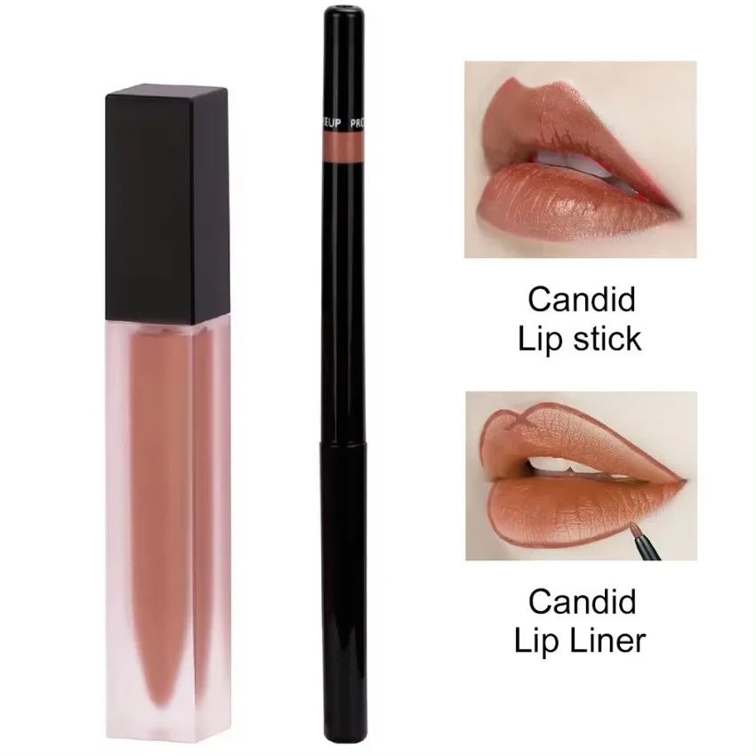 Lipgloss e Lip Line Set, Glitter Shimmer, Longa Duração, Non-stick Cup, Private Label, 3Bulk Maquiagem, 11 cores Black Box