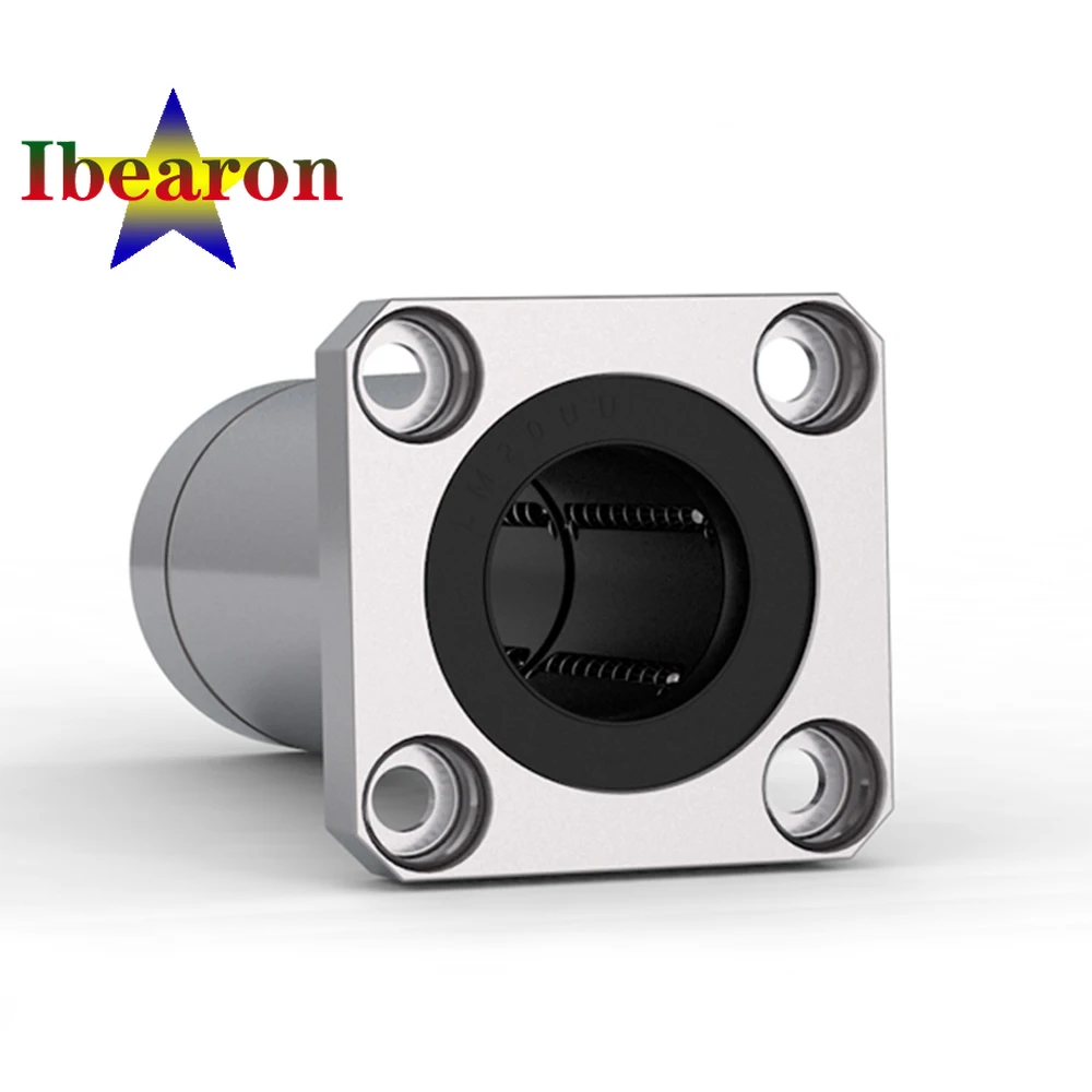 

1PCS LMK50LUU Double-Wide Type Square Flanged Linear Motion Ball Bearing Seals On Both Side Resin Retainer 3D Printer