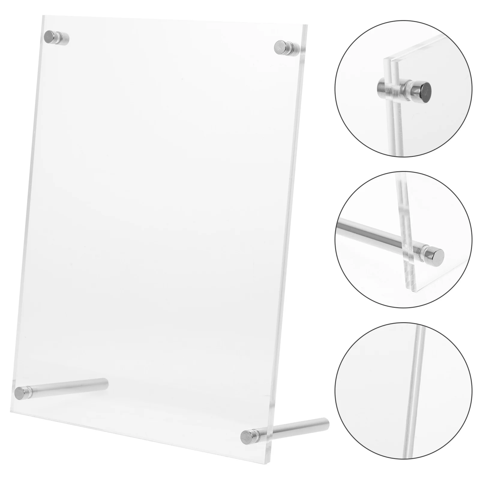 

Stable Acrylic Desktop Photo Frame Clear Picture Holder For Certificate License Business Display Decoration Wedding Trade Show