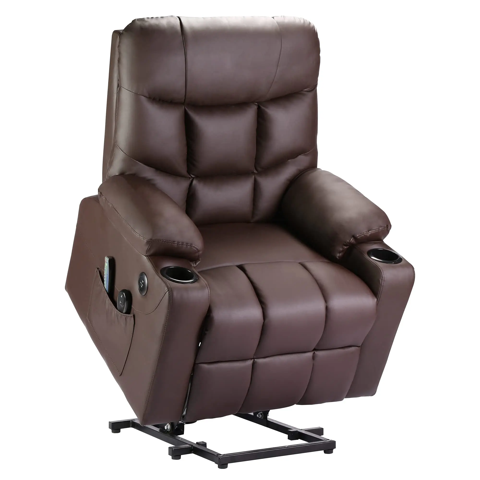 MH Furniture Morden Armchair Living Room PU Electric Recliner Chairs For Elder