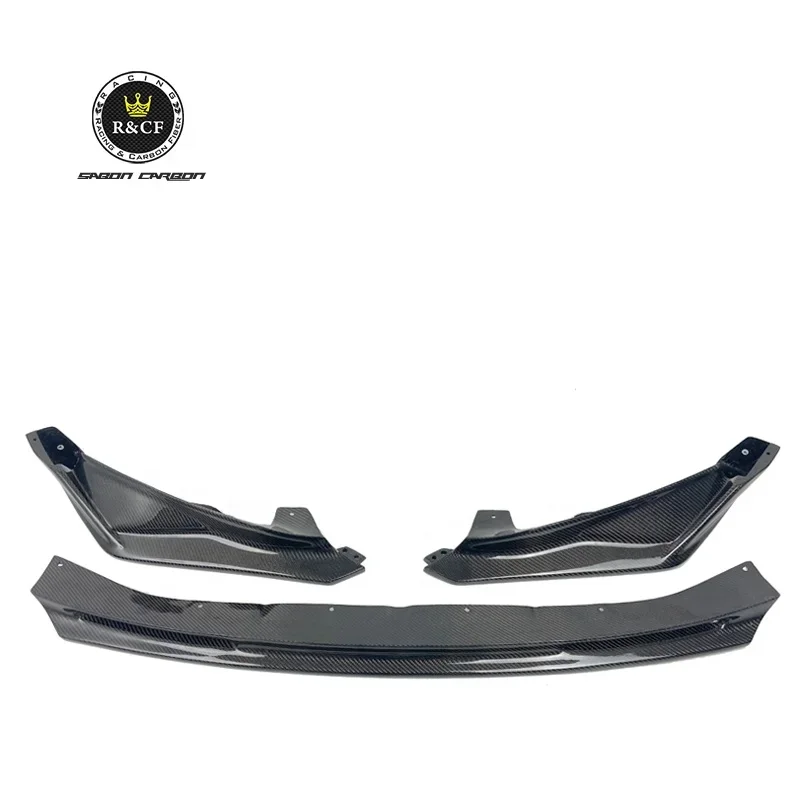 3-PC design Vor style Carbon Fiber Front Lip Splitter Spoiler For BMW G80 G82 G83 M3 M4 2021+ Front bumper lip