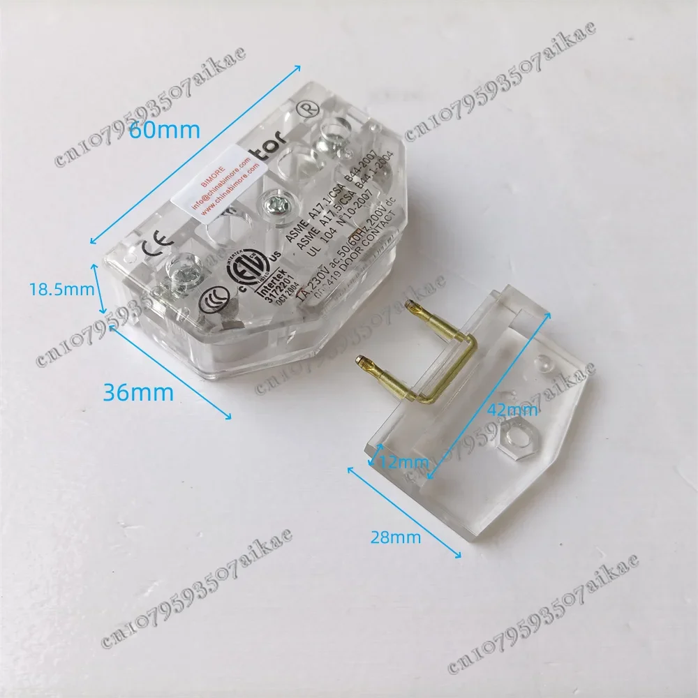 1lot 000419 Door Contact Elevator Landing Door System Parts L 60mm Lift Door Lock Parts