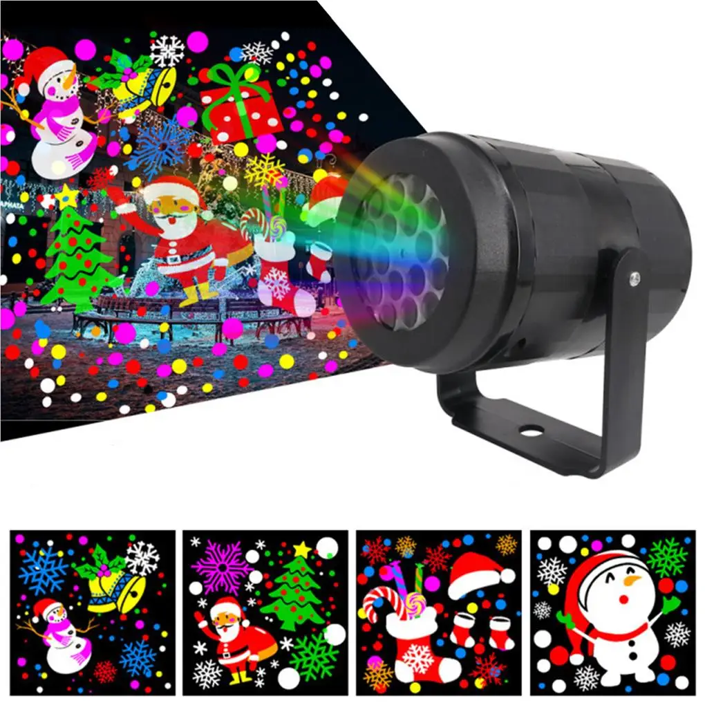 Projection Lamp with 16 Picture High-brightness Party Decoration Indoor Movie Projector Bedroom Wall Adronment  Type1