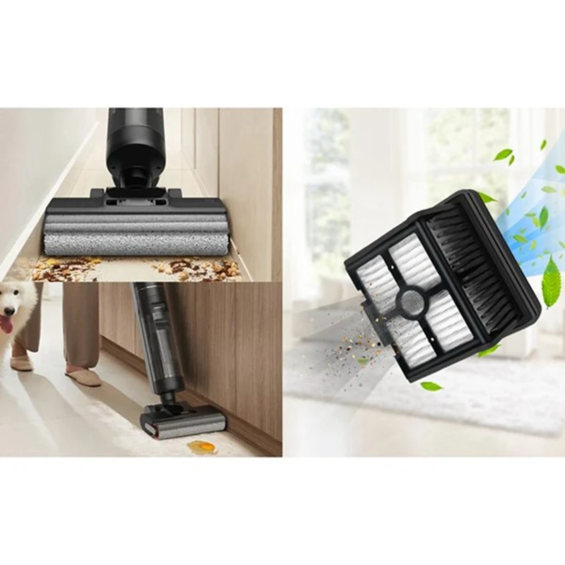 Piezas de aspiradora inalámbrica en seco y húmedo, accesorios para Dreame M13 Beta/H12PRO/ H12proplus, cepillo de rodillo, filtro Hepa