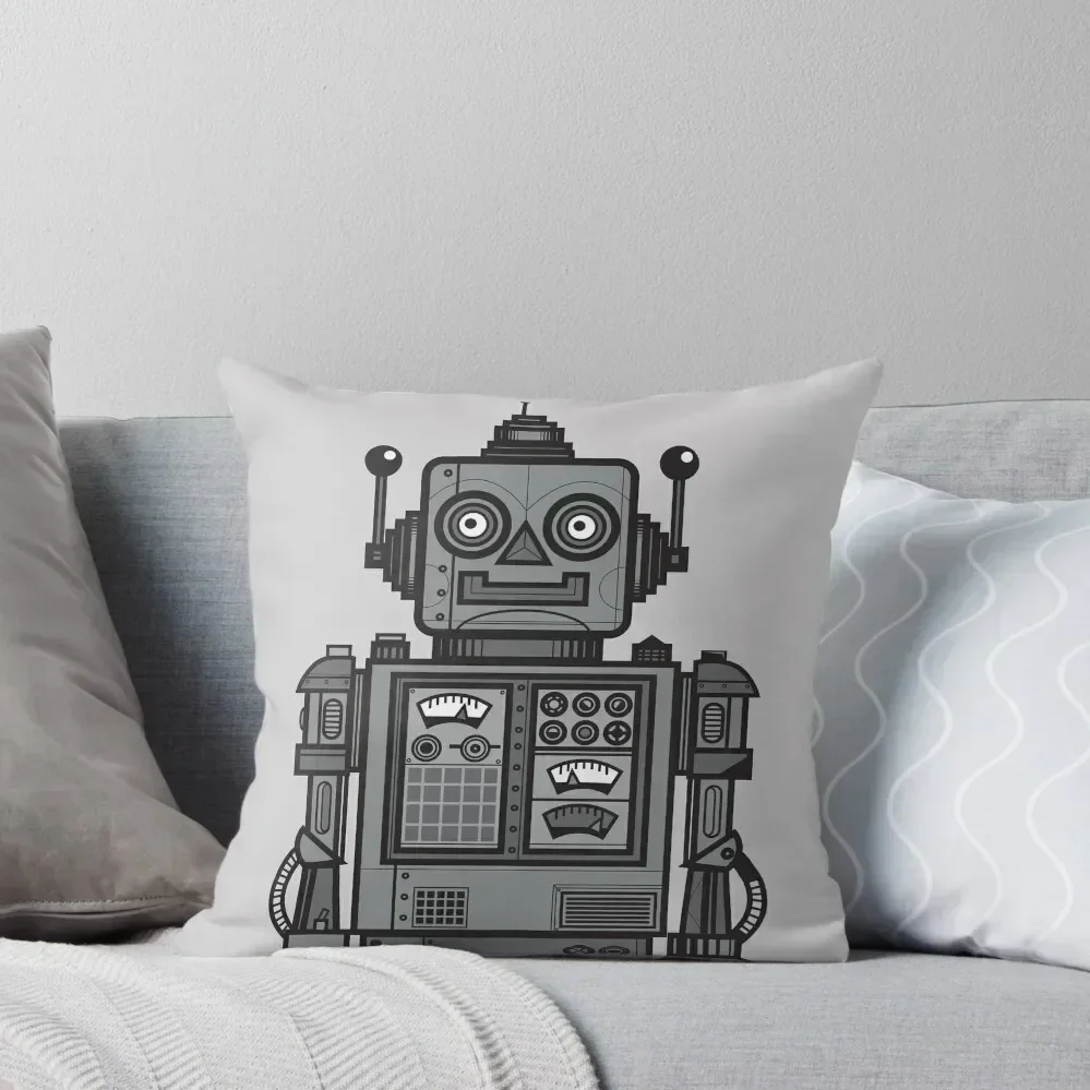 

Vintage Robot Throw Pillow Sofa Covers For Living Room Sofa Decorative Covers Cusions Cover Room decorating items pillow