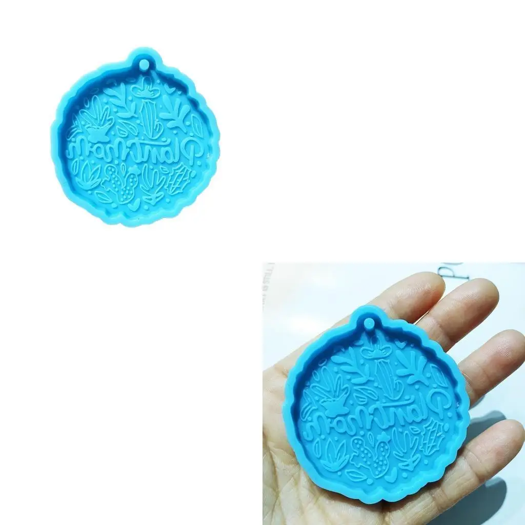 

9HJK Глянцевые для бабочки круглые силиконовые формы подвесные формы с подвесной HO