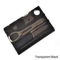 12 In 1 Pocket Credit Card Portable Multi Tools Outdoor Survival Camping Equipment Portable Hiking Cards EDC Tool Survival Gear 3