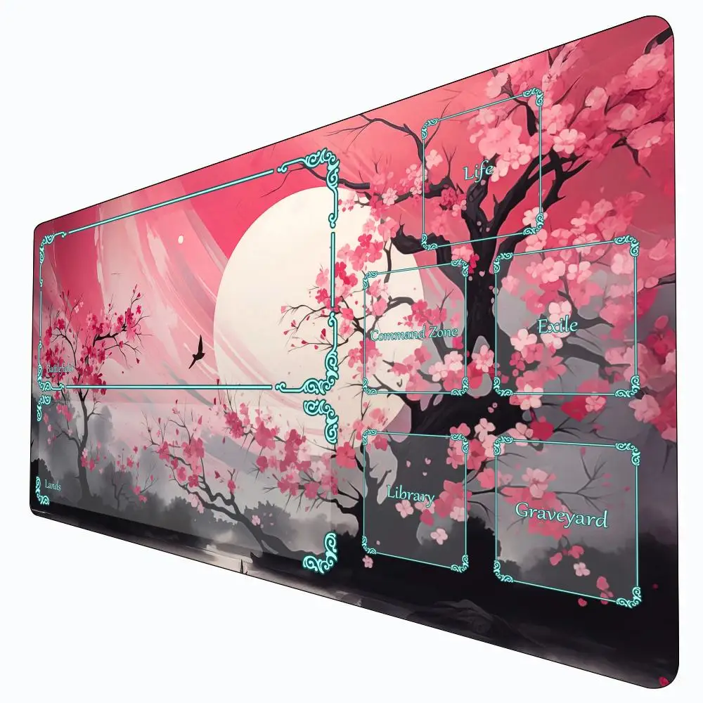 

Cherry Mouse pad Fantasy-themed TCG gamming playmat game play mat Duel pads Beginner Card Battles Commander 14*24in Deskpad