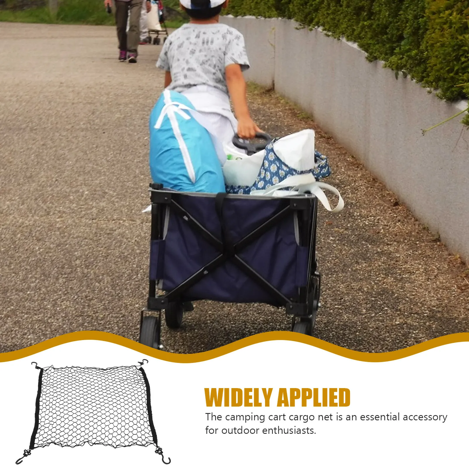 Obrázek 6: Skládací auto náklad sit' elastická sit' háčků pro sad vozík pláž vagonek kemping vozík outdoorové vagonek příslušenství