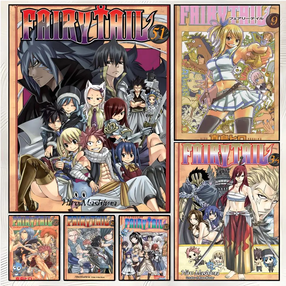 anime fantasy F-Fairy Tail Poster Superior Home Space  Indoor Decorative Art & Home Decor