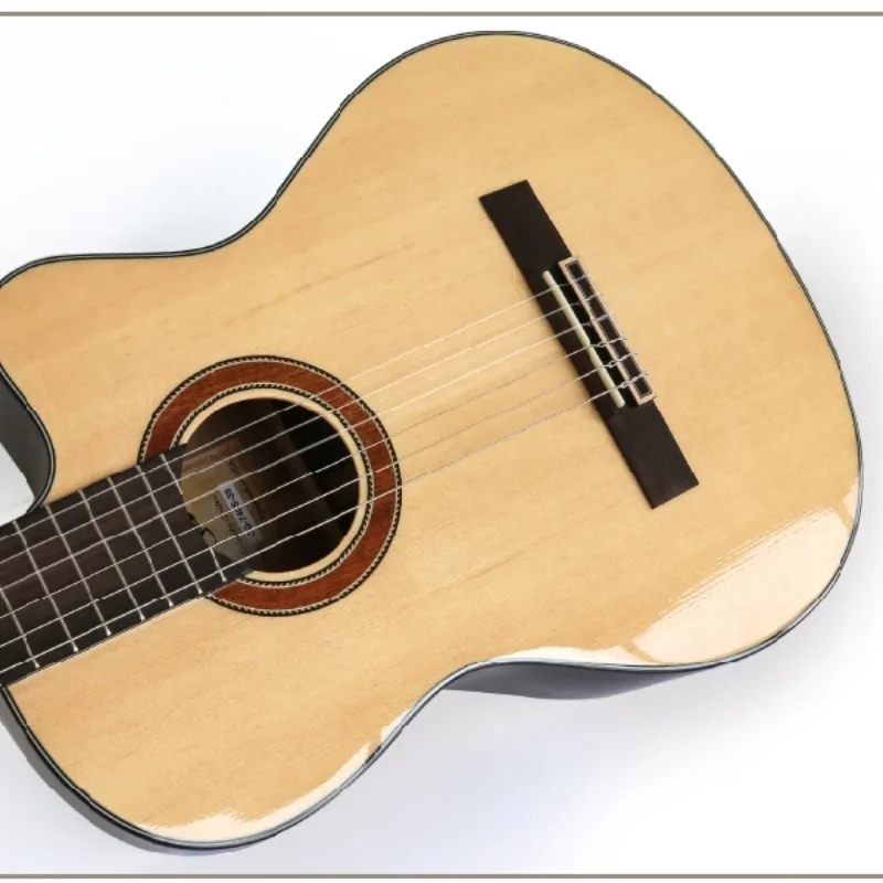 Classical Guitar Top Solid 39 Inch Spruce Rosewood Acoustic Electric Nylon-String Guitarra 6 String Highgloss Cutaway Electro