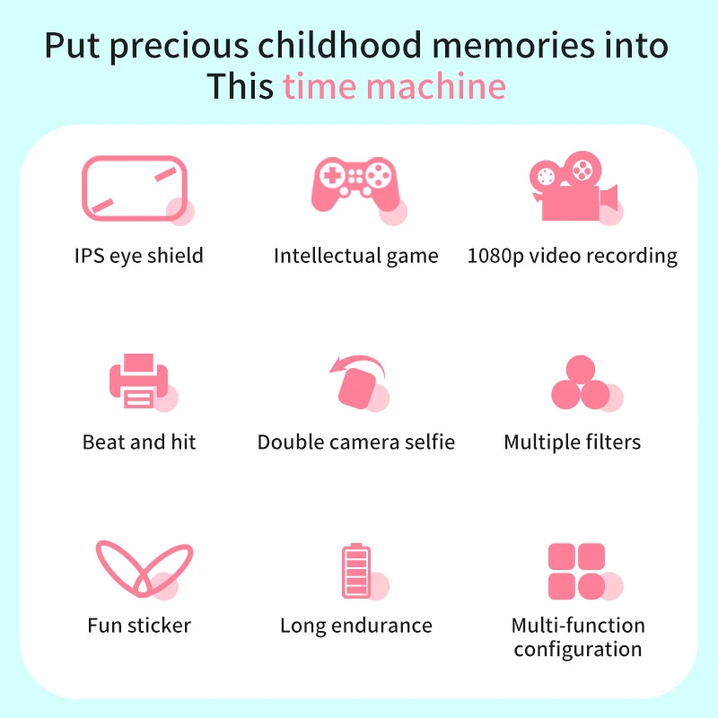 Appareil photo numérique à impression instantanée pour enfants, Halloween, étiquette Photo, appareil photo à impression thermique avec 2 rouleaux de papier d'imprimante, cadeaux de noël