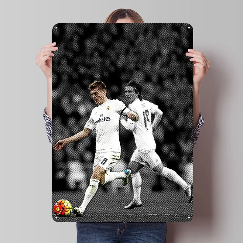 Toni Kroos Metal Signs Sport Poster Retro Custom Tinplate Sign for Wall Art Decoration Home Decor Living Room Decor Items Mural