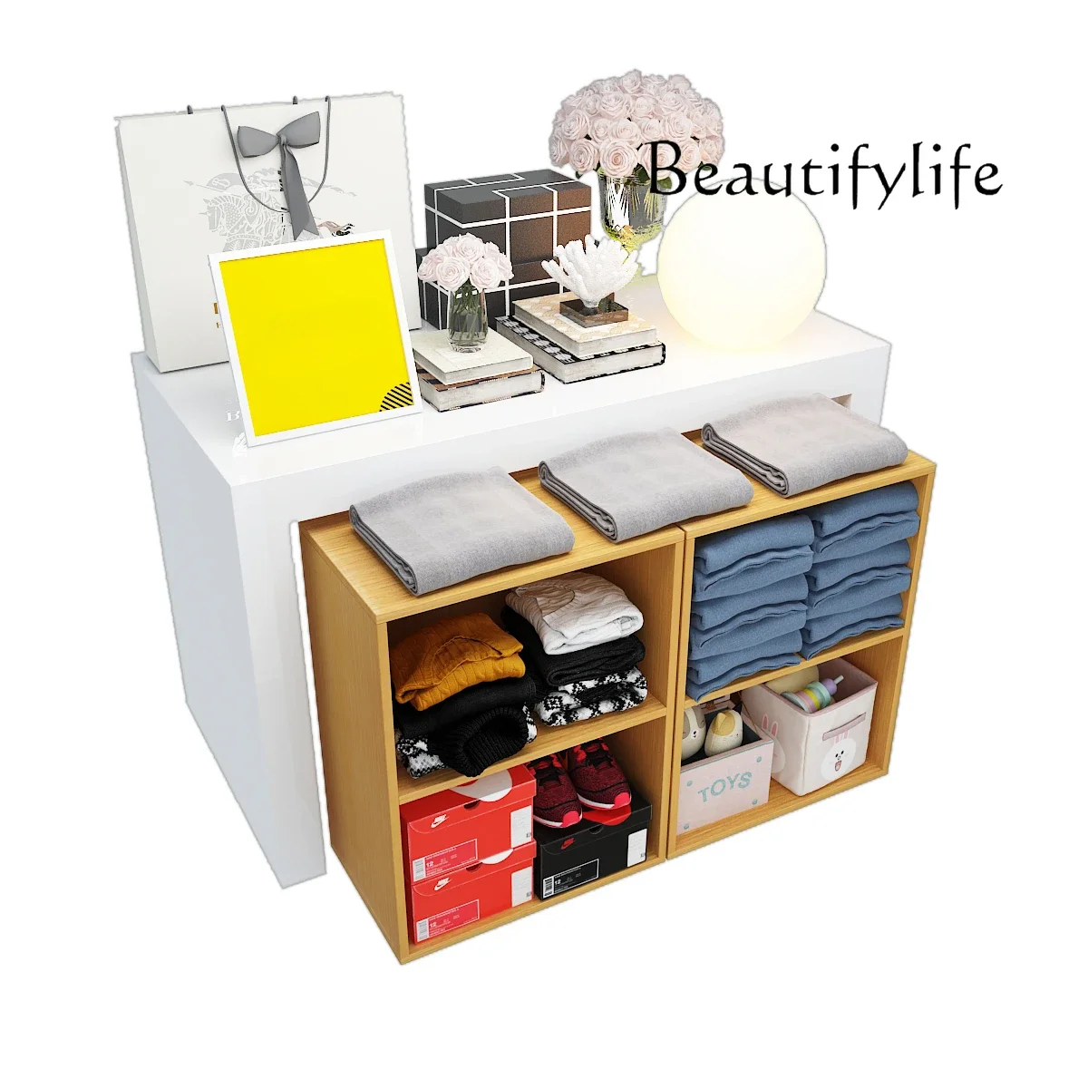X Clothing Store Display Table Ladder Display Table Women's Clothing Store Middle Table Multifunctional Nakajima Cabinet