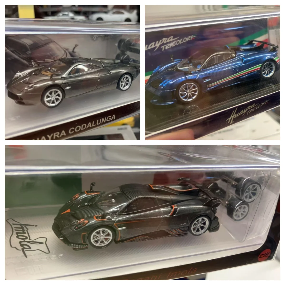 

CM Model 1/64 Huayra Tricolore imola Codalunga Super Car Diecast Model Super Car