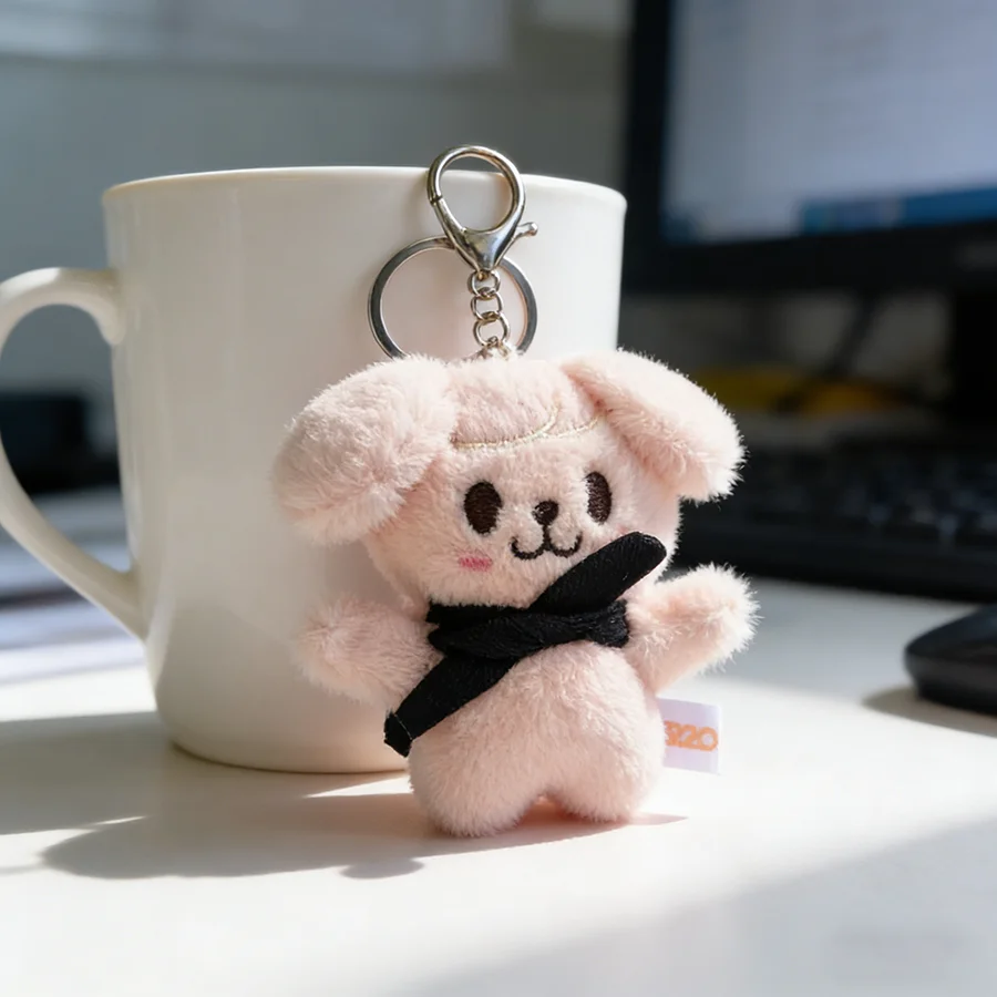 Vadios crianças chaveiro de pelúcia boneca magnética skzoo feijão olho chave com xale cachecol felix rosto segurando ímã boneca skzoo brinquedo das crianças