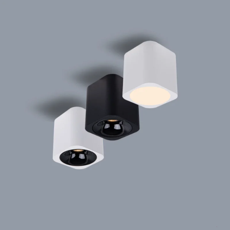 

Anti-glare square spotlight no main light design led anti-glare grille light household aisle living room ceiling downlight