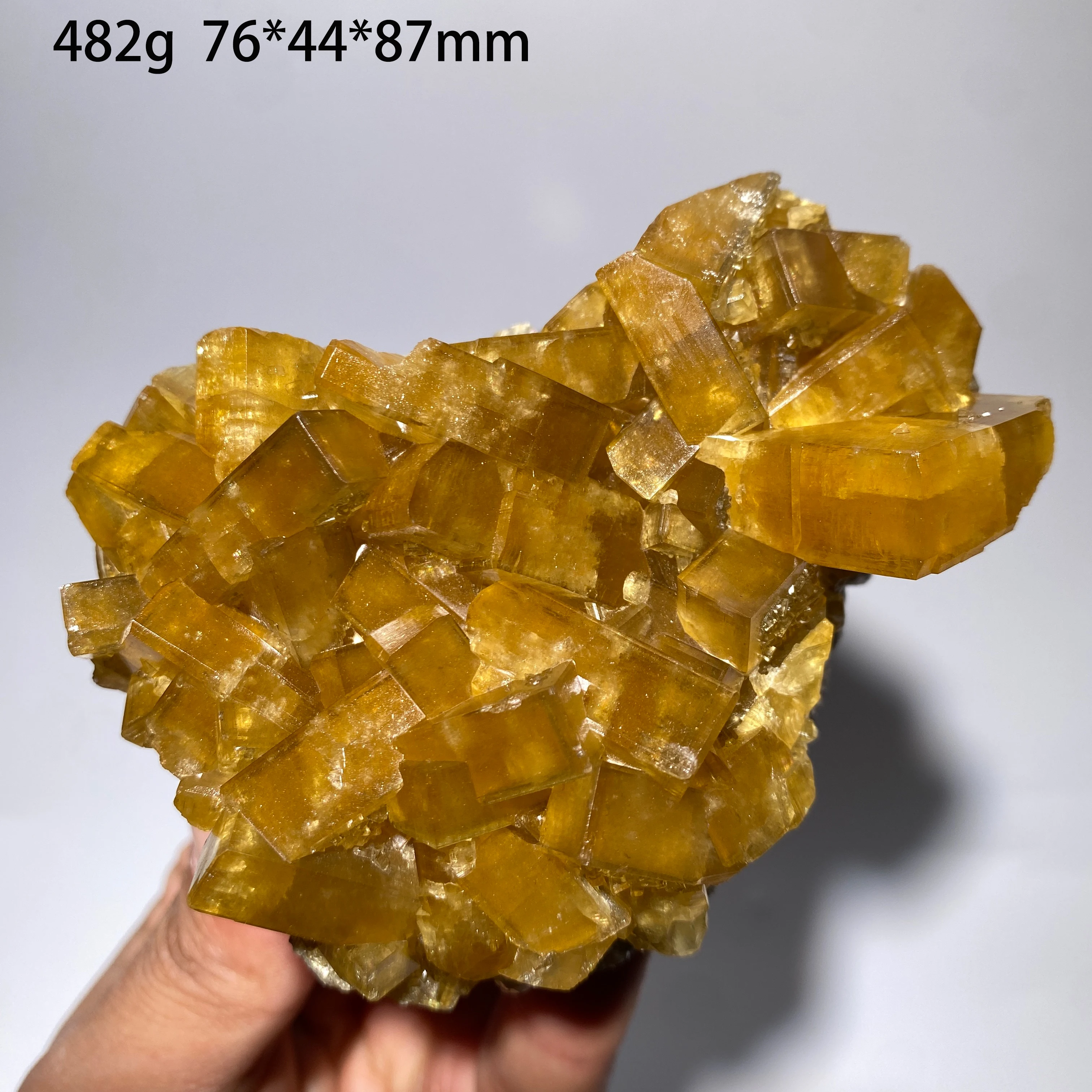 100% Natural Barite Stone Sample Yellow Fluorite Energy Healing Home Decor Collectible Gift from Jiangxi China