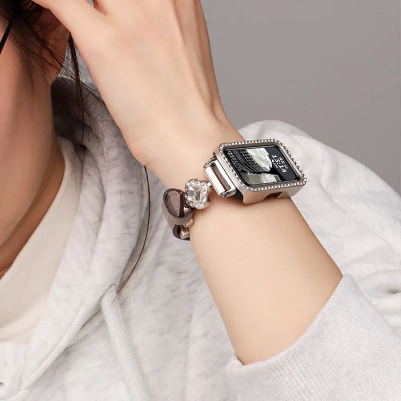 حافظة ماسية لهاتف هواوي باند 10/9/8 ملحقات شاملة من الصعب المجوف PC إطار ممتص للصدمات غطاء لهاتف هواوي باند 10 باند 9 باند 8