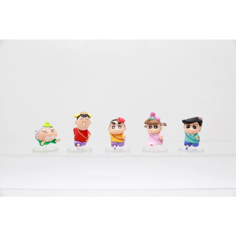 Crayon Shinchan Sanrio personnages Kawaii promenade mignonne avec des grands poignets avant Anime Figure modèle jouets recueillir des ornements