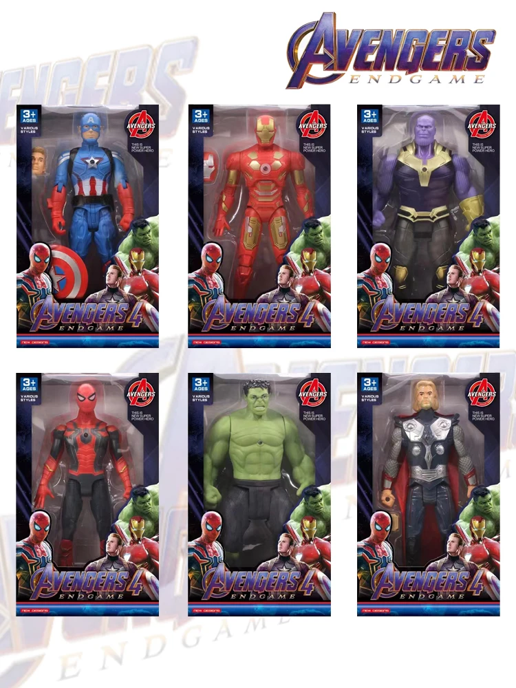 Avengers Anime PVC Butter Action Figure Jouets pour enfants, SpidSuffolk, Iron Man, services.com America, Marvel, Garçons, Enfants, Noël, Cadeaux d'anniversaire