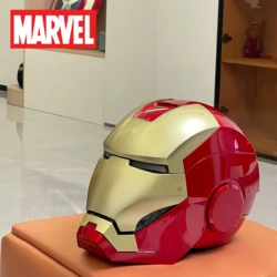 In Stock New Marvel Avengers Iron Man Helmet Cosplay 1:1 Light Led Ironman Mask Pvc Action Figure Toys Child Adult Gifts Toys