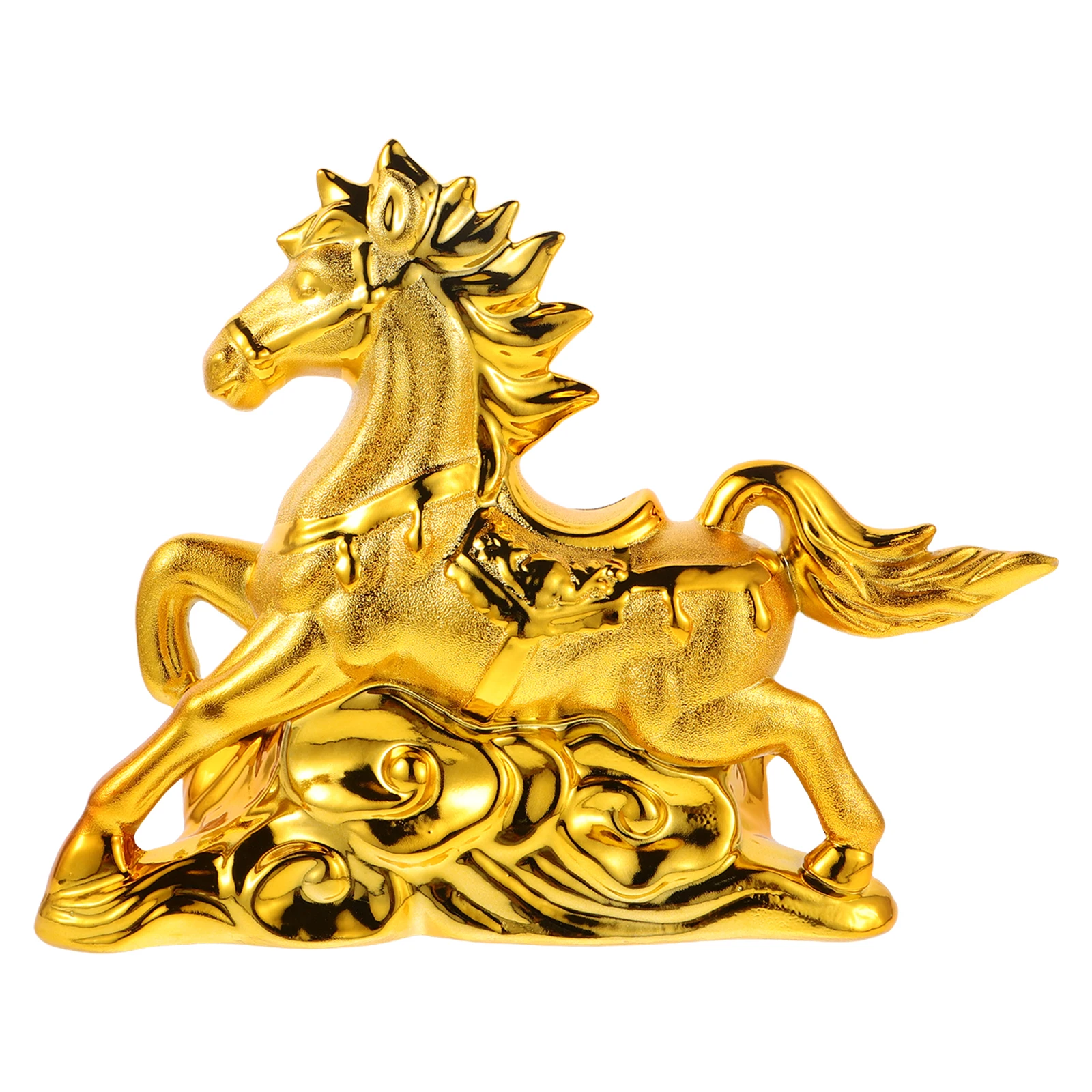 

Horse Piggy Bank 2026 Zodiac Year Ceramic Horse Money Bank Porcelain Animal Figurine Statue For Home Decor Office Desk Bookshelf