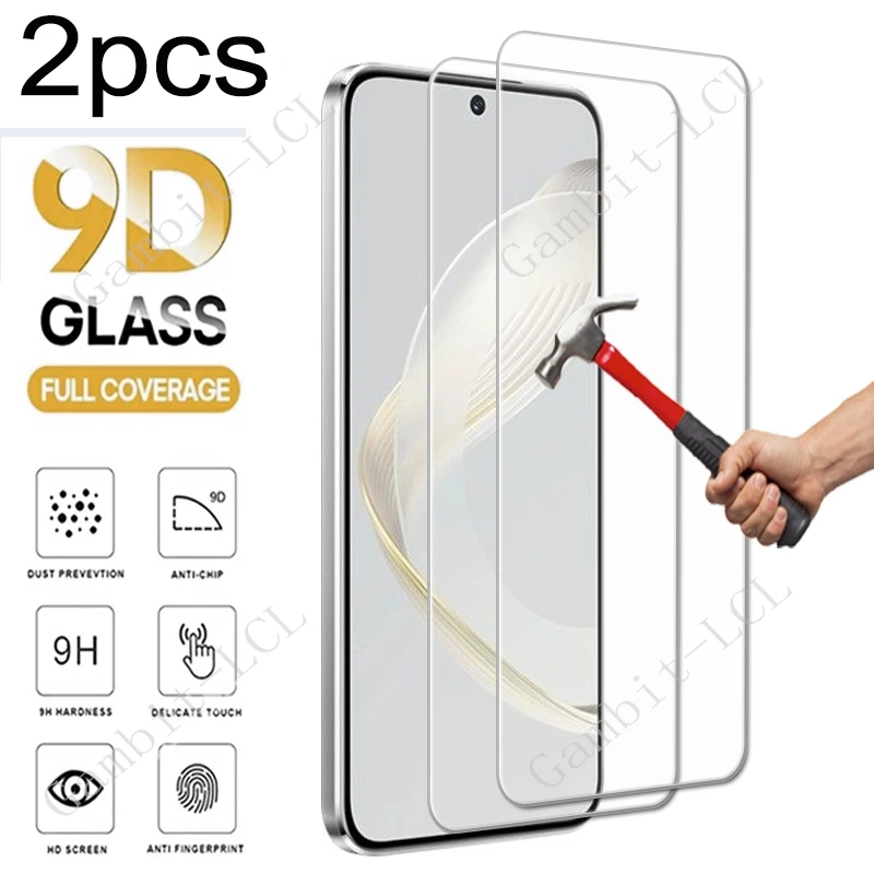 2PCS For Huawei P30 P40 P20 Mate 20 Lite 10 Y7 P Smart Z 2019 2021 Nova 5T 12i 11 12S 13 Screen Protection Tempered Glass Film
