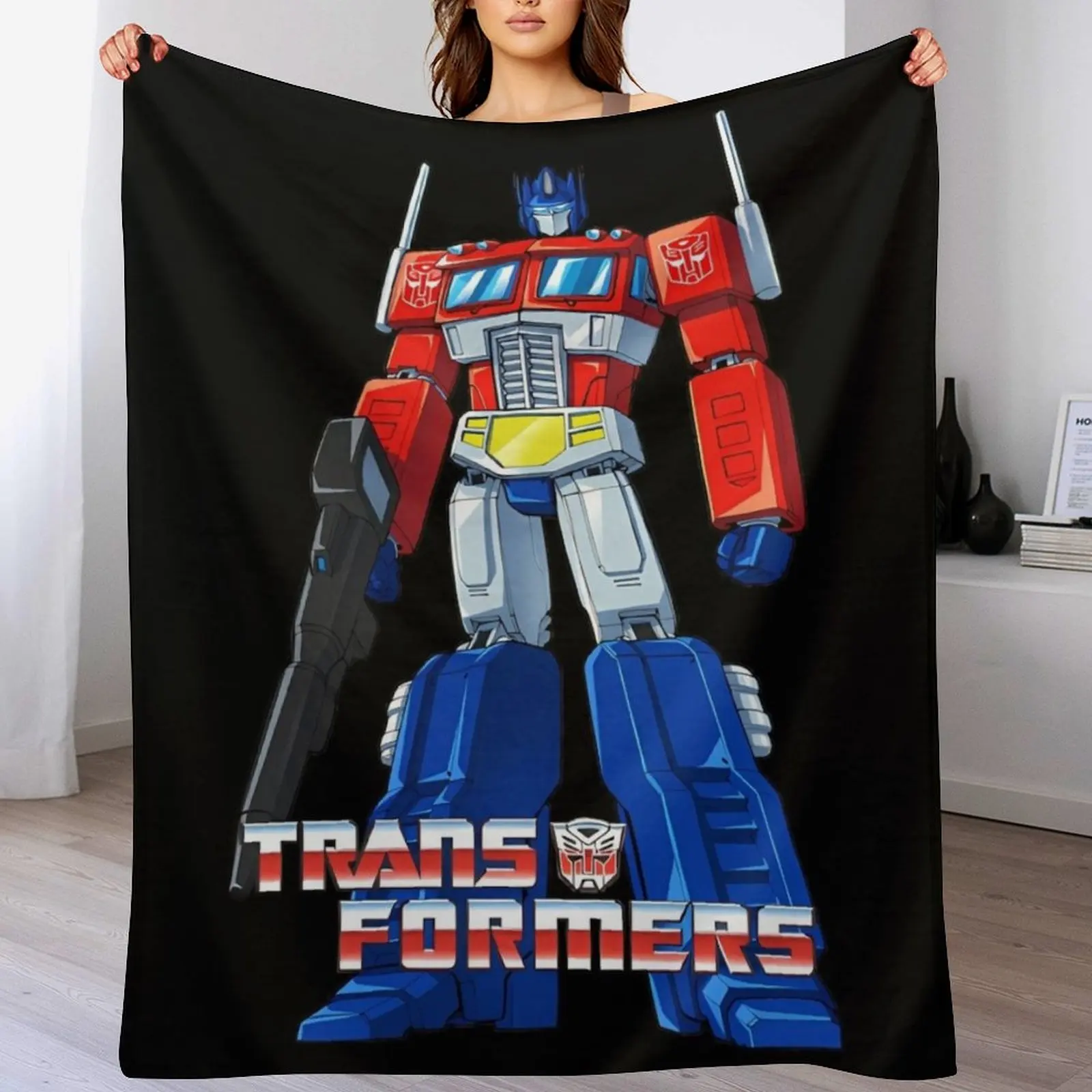 Optimus prime GEN ONE Throw Blanket anime Blankets For Baby manga Hairys Blankets