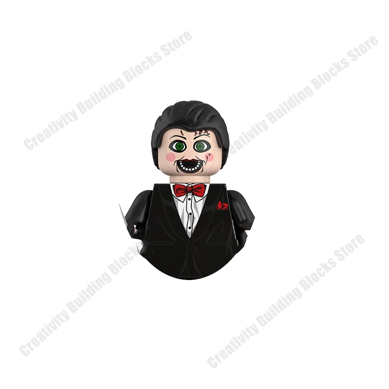 NEW Pumpkin Man Witch Vampire Mini 3D DIY Halloween Cartoon Figures Model Building Block Toys Children's Birthday Gifts Boys