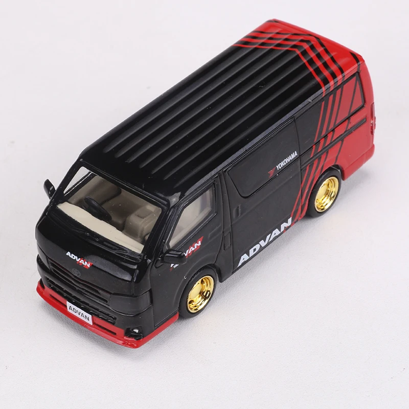 MASDI 1:64 HIACE 2010 Advan/Supremocat Alloy Model Car