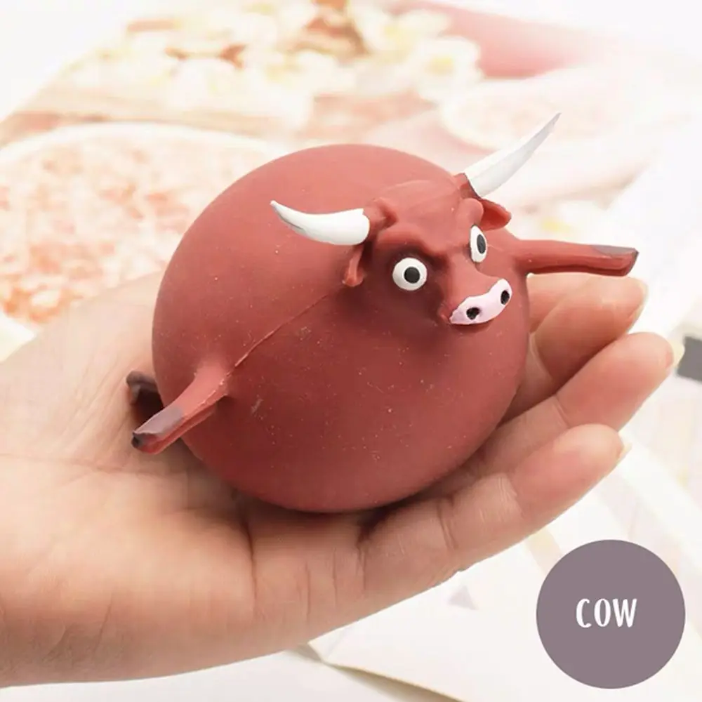 

Relief Stress Cartoon Animal Blow Antistress Soft Rubber Inflatable Hippo Decompression Squeeze Chicken