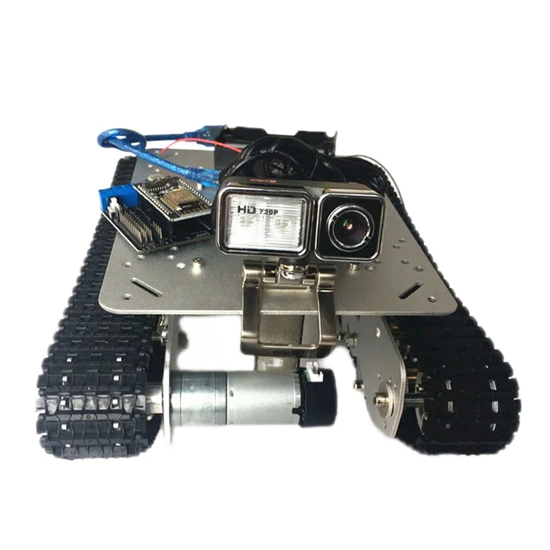 TS100 shock-absorbing metal WiFi tank car chassis suspension track obstacle crossing robot chassis