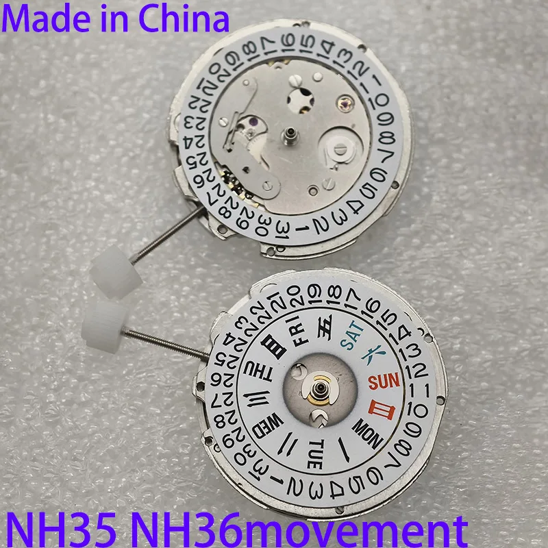 China Made NH35/NH36 Movement NH35A Automatic Mechanical Movement Date 3 O'clock High Accurac Mod Watch Replace Japan NH35/NH36