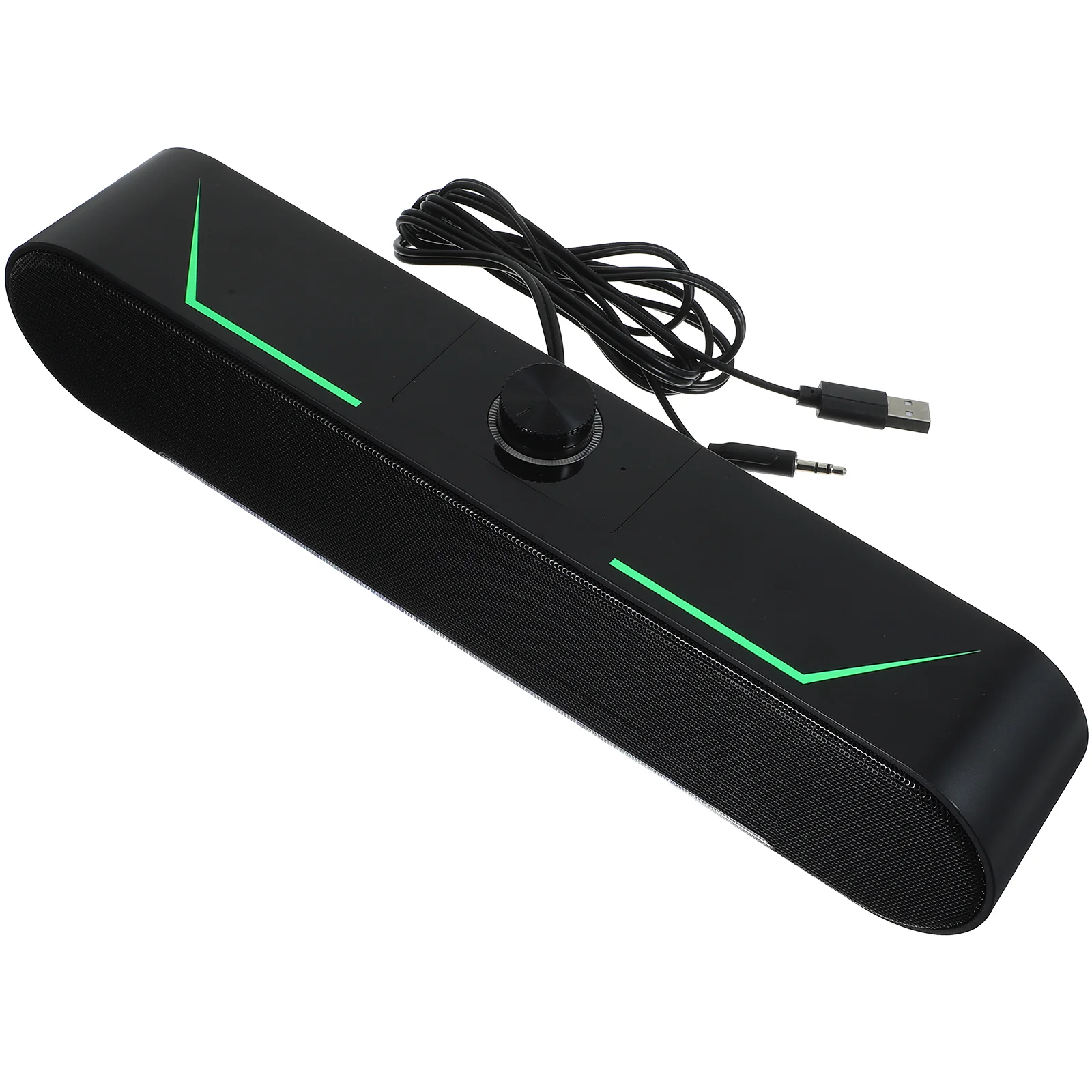 Wired Long Luminous Stereo Speaker Computer Mini Soundbar System For Tablet Speakers Home Three-dimensional