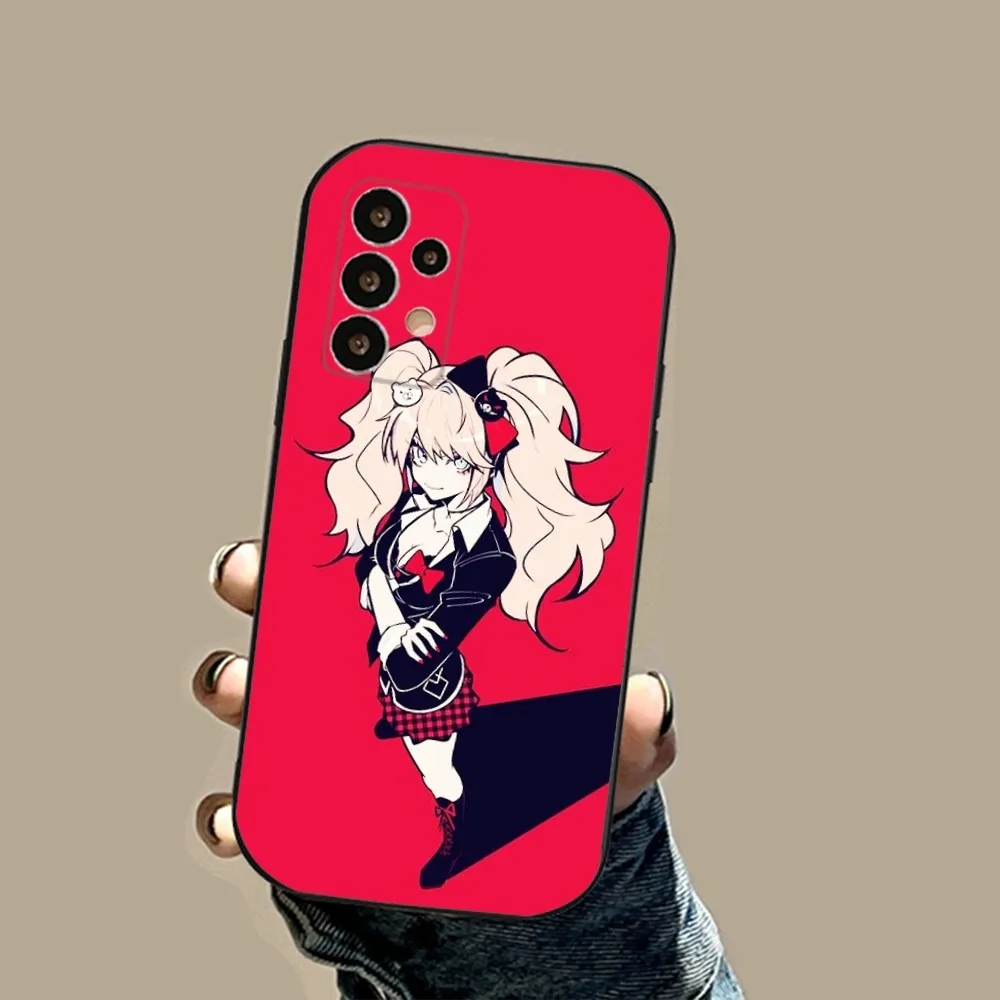 Danganronpa Phone Case For Samsung S24,23,23,22,30,21,10,9,Note20 Ultra,Lite,Ultra,5G,Plus,FE,Black Soft Case