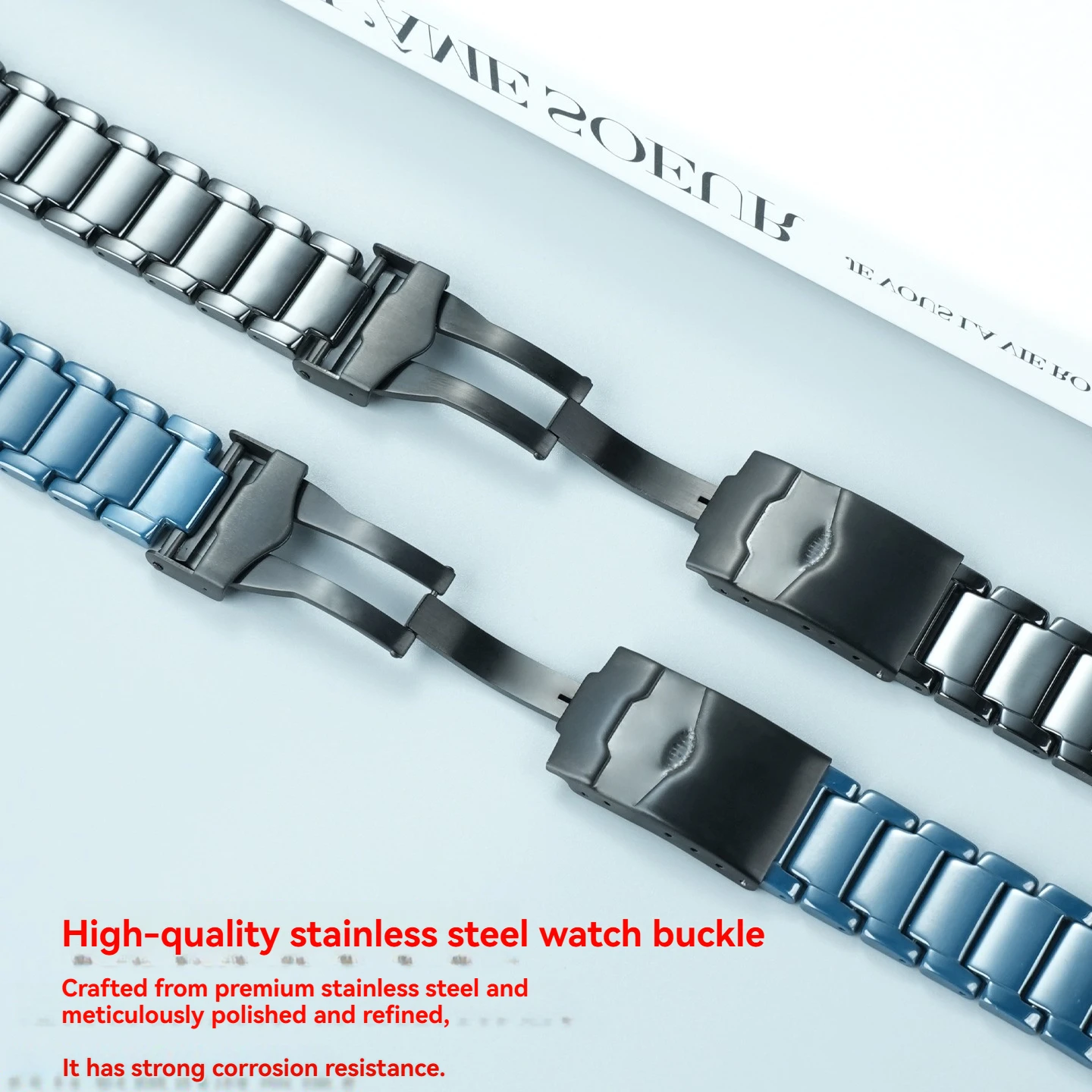 Suitable for Armani ceramic set AR70009/70010/70011 three_eye black ceramic case ceramic strap replacement alacement accessories