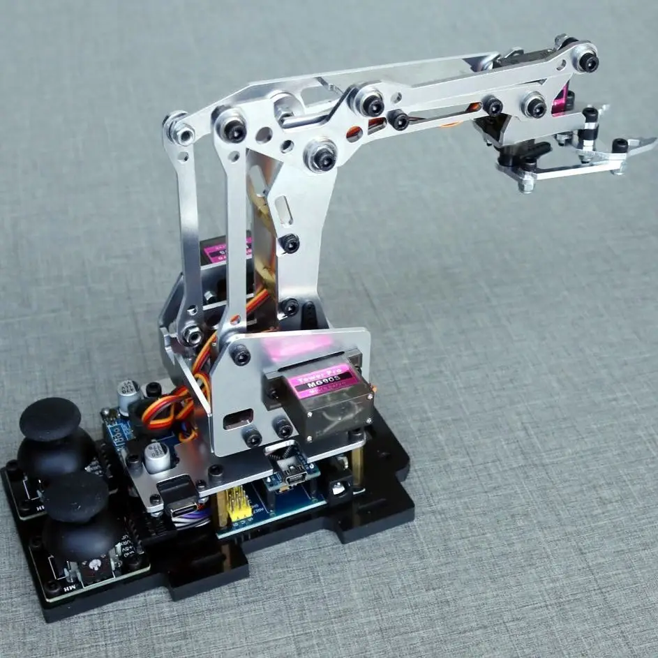 Brazo robótico, brazo robótico, robot de bricolaje, kit de brazo robótico Arduino, robot de agarre, 25F