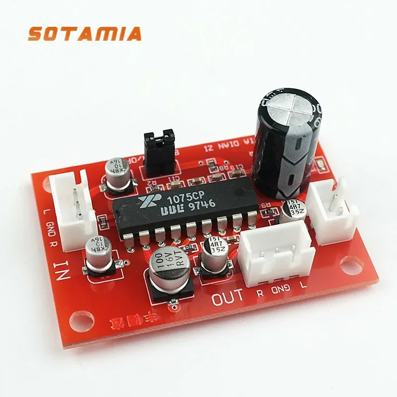 

SOTAMIA XR1075BBE Amplifier Auido Preamp Tone Board Home Theater Improve Treble Bass With BBE Through Switch DC9-12V