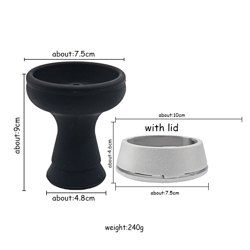 Hookah Silicone Head Bowl With Heat Management Shisha Nargile Sheesha Narguile Chicha Cachimbas Accessories