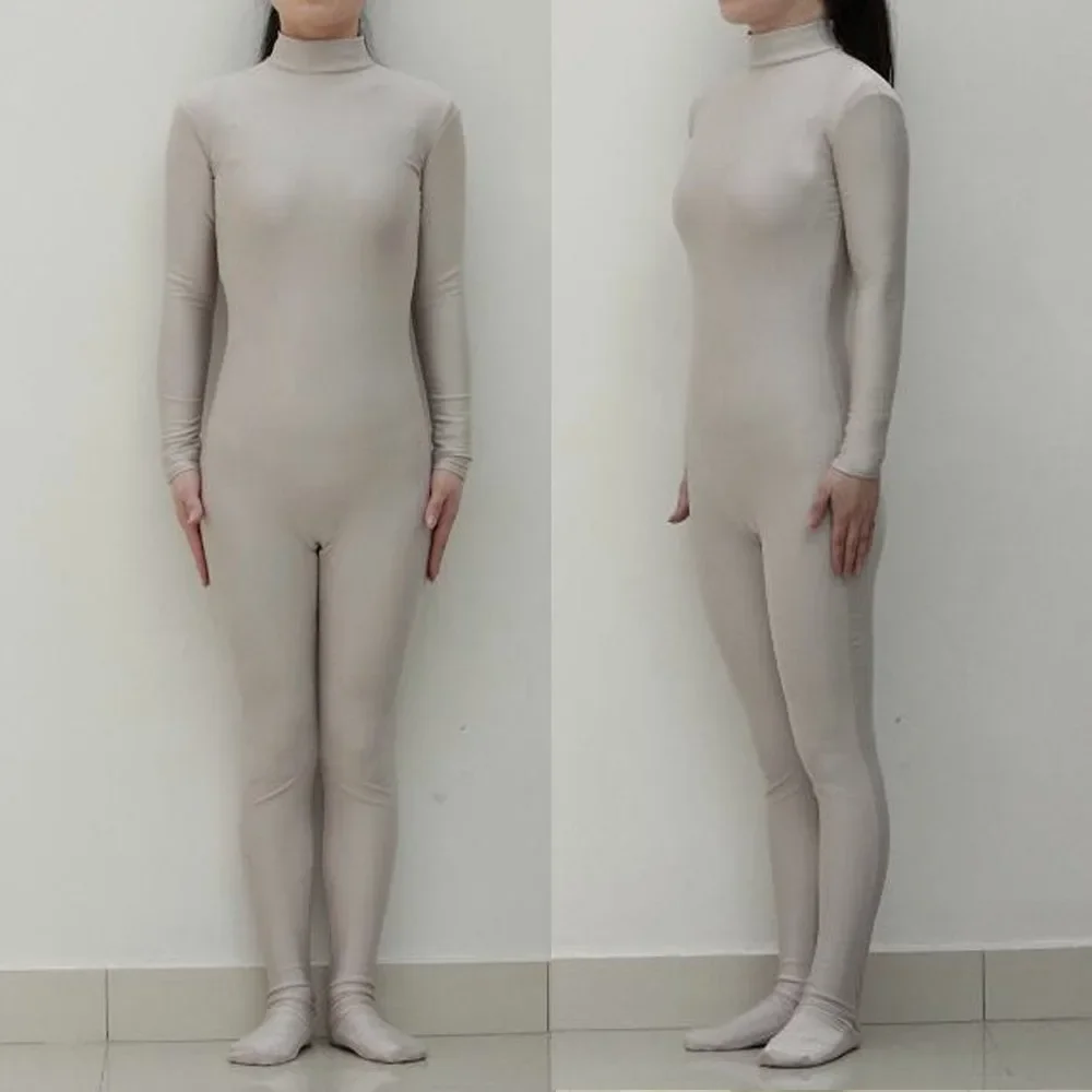 

Sexy Lycra Spandex Silvery Unisex Party Leotard Catsuit Halloween Cosplay Costume Fetish Zentai Suits Wear