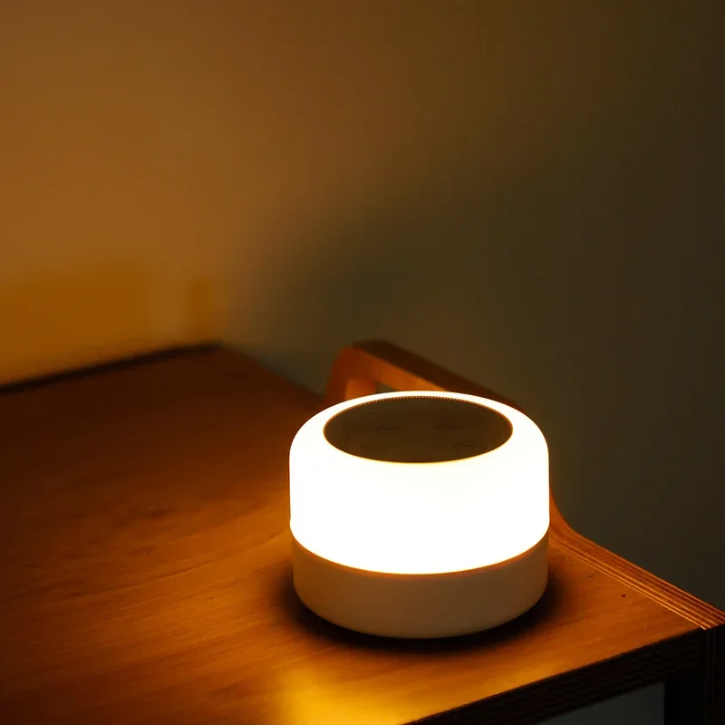

Baby Sleep Light Atmosphere Change Tone White Noise Sleep Aid Music Baby Light Atmosphere Portable Travel Touch Adjustable USB