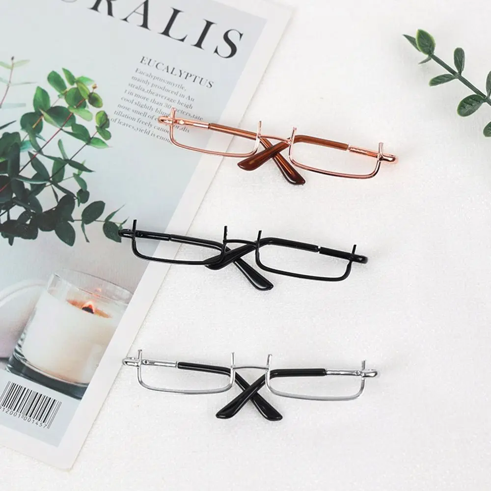 ครึ่งกรอบตุ๊กตาแว่นตา Creative Lensless โลหะตุ๊กตา Plush แว่นตาตุ๊กตาอุปกรณ์เสริมแฟชั่นแว่นตาสัตว์เลี้ยงสําหรับตุ๊กตา 20 ซม